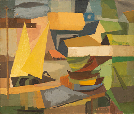 Provincetown Sails, 1950, by James A. Richter