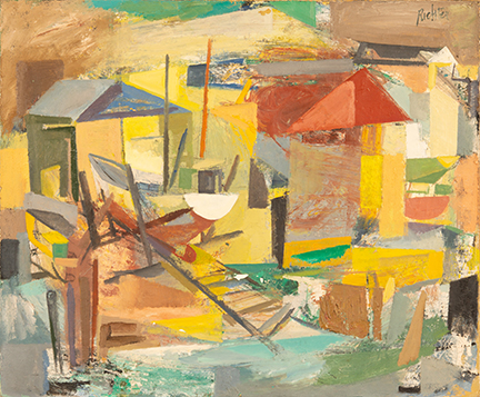 Boatyard, 1951, by James A. Richter